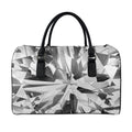 Diamond Print Leather Duffel Bag
