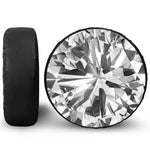 Diamond Print Leather Spare Tire Cover