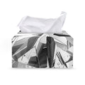 Diamond Print Leather Tissue Box Cover