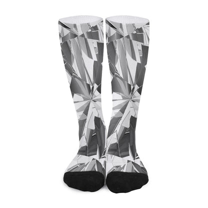 Diamond Print Long Socks