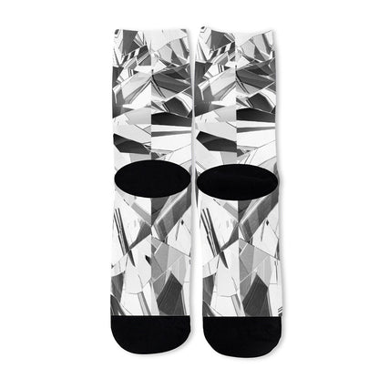 Diamond Print Long Socks