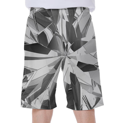 Diamond Print Men's Beach Shorts