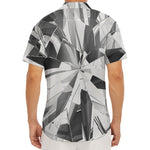 Diamond Print Men's Deep V-Neck Shirt