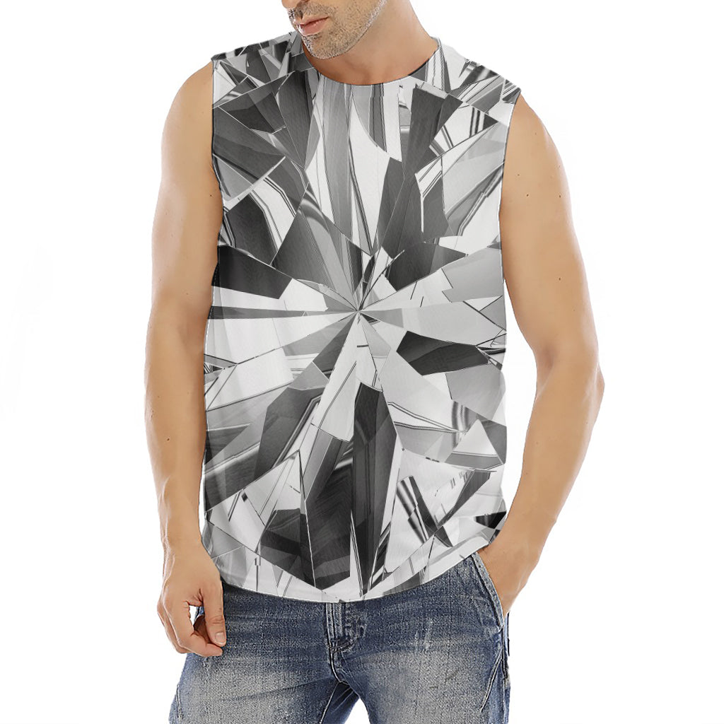 Diamond Print Men's Fitness Tank Top