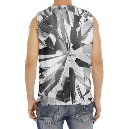 Diamond Print Men's Fitness Tank Top