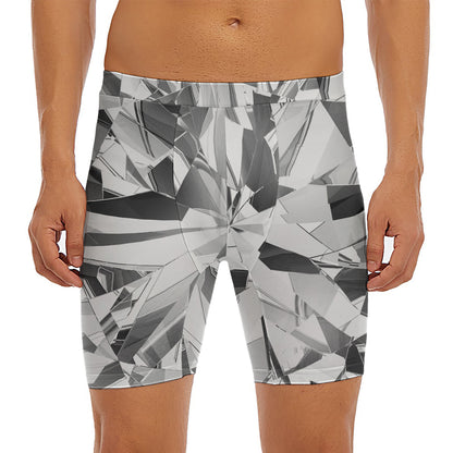 Diamond Print Men's Long Boxer Briefs