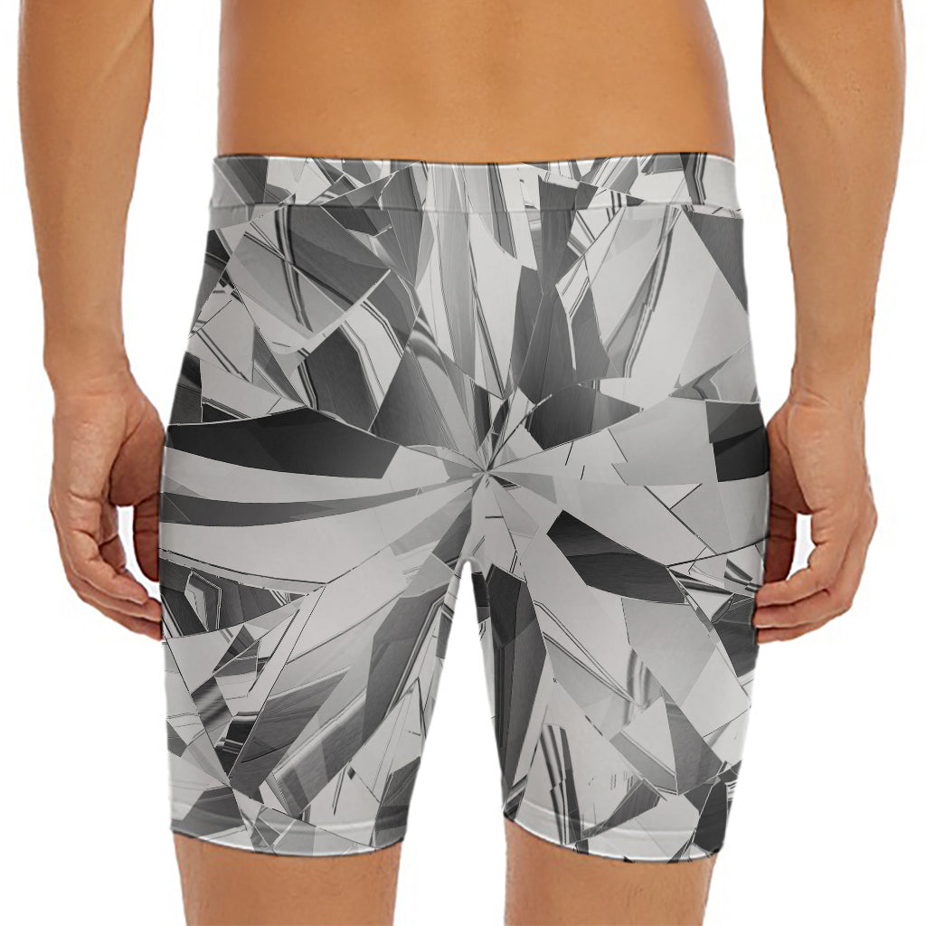 Diamond Print Men's Long Boxer Briefs