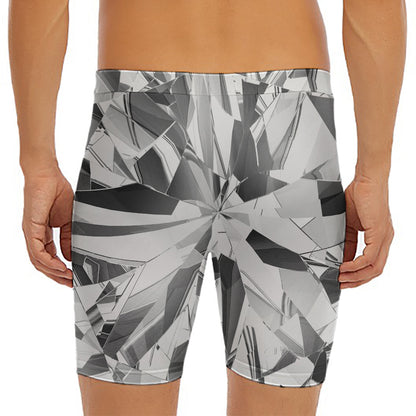 Diamond Print Men's Long Boxer Briefs