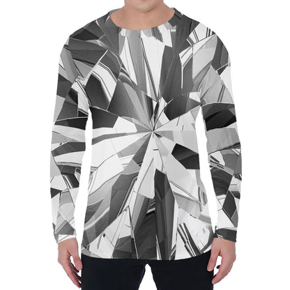Diamond Print Men's Long Sleeve T-Shirt