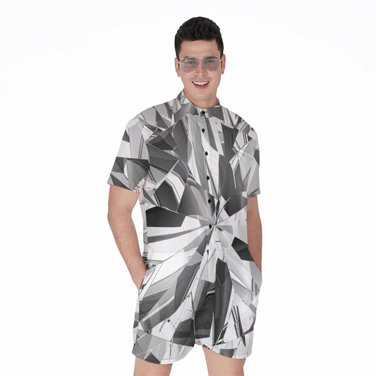 Diamond Print Men's Rompers