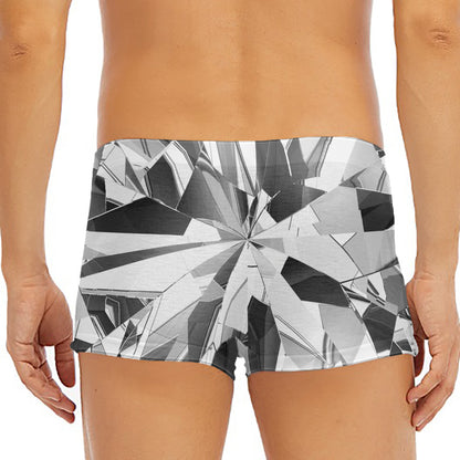 Diamond Print Men's Short Boxer Briefs