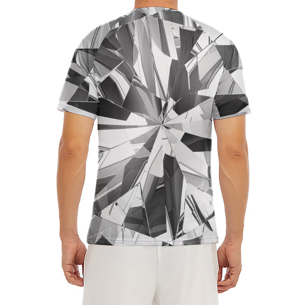 Diamond Print Men's Short Sleeve Rash Guard