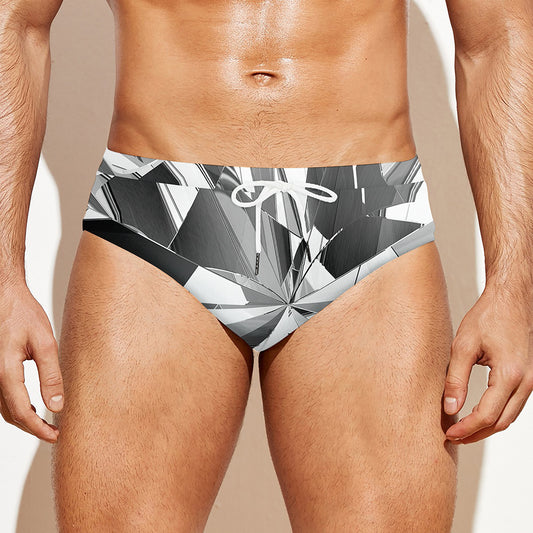Diamond Print Men's Swim Briefs