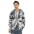 Diamond Print Men's Velvet Pullover Hoodie