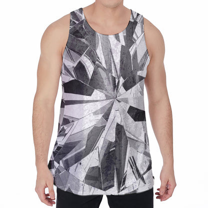 Diamond Print Men's Velvet Tank Top