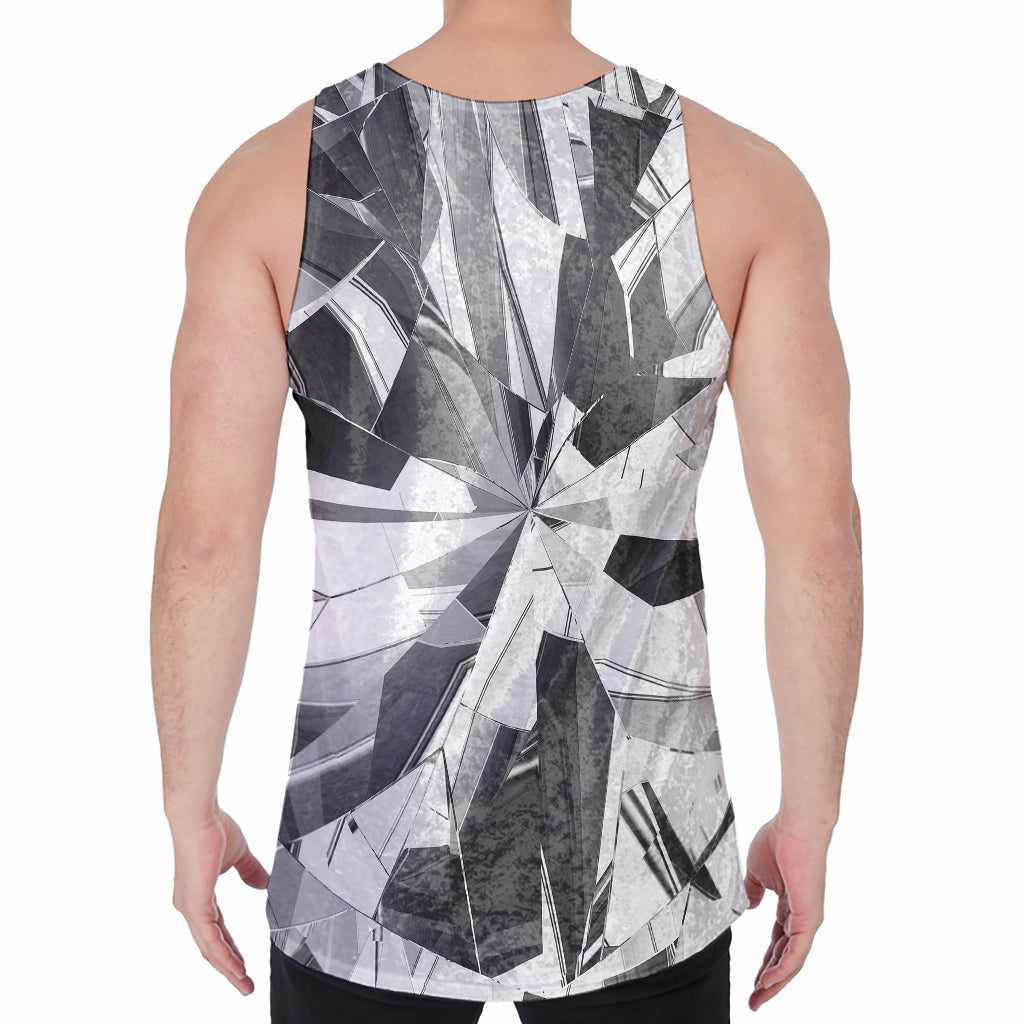 Diamond Print Men's Velvet Tank Top