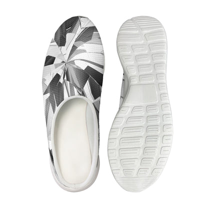 Diamond Print Mesh Casual Shoes