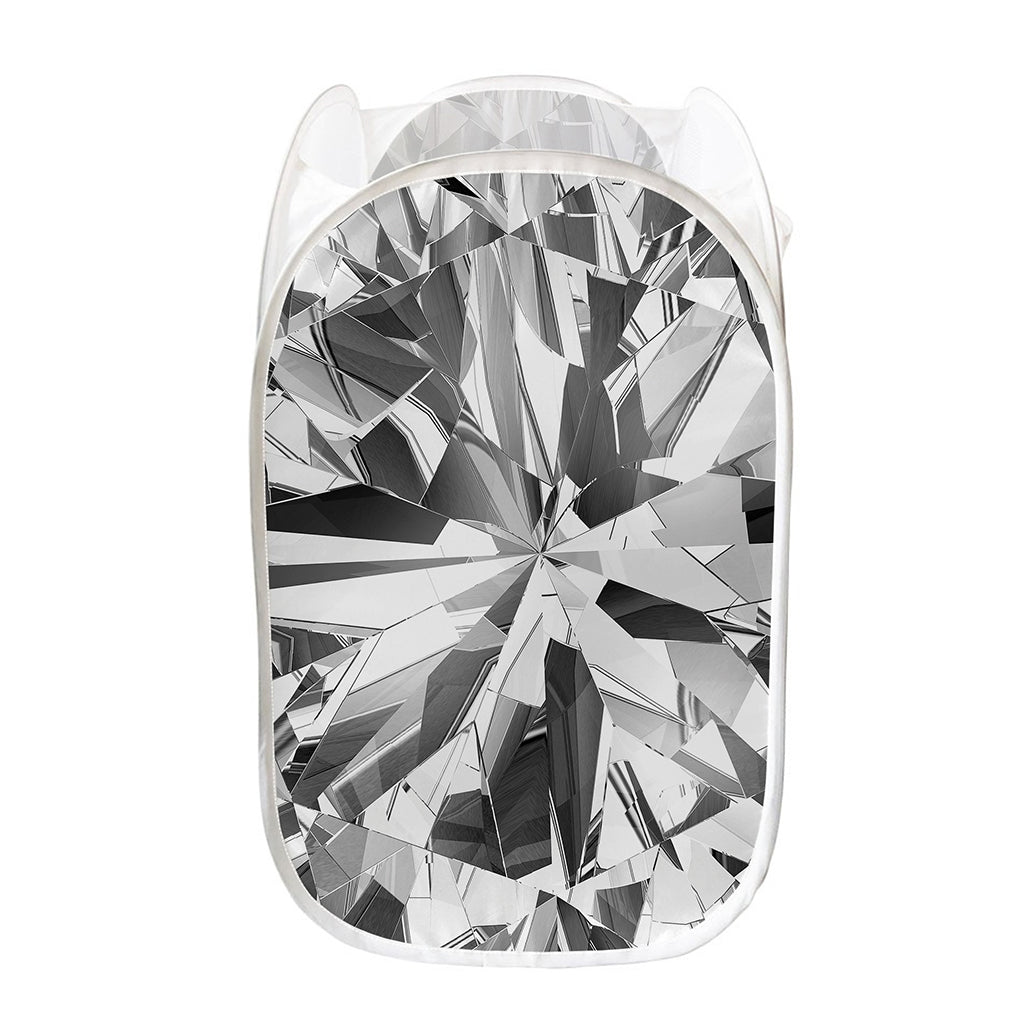 Diamond Print Mesh Laundry Hamper