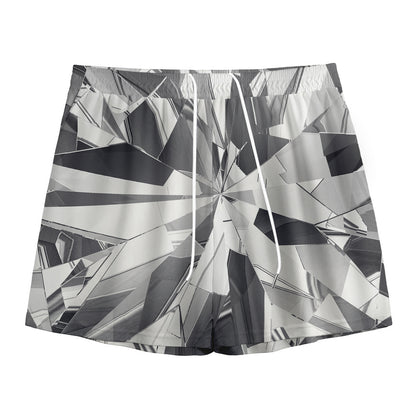 Diamond Print Mesh Shorts