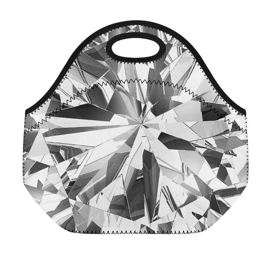 Diamond Print Neoprene Lunch Bag