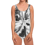 Diamond Print One Piece Swimsuit