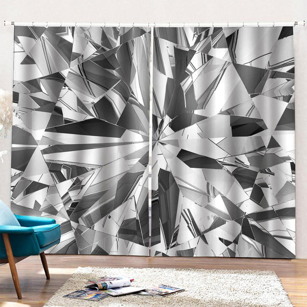 Diamond Print Pencil Pleat Curtains