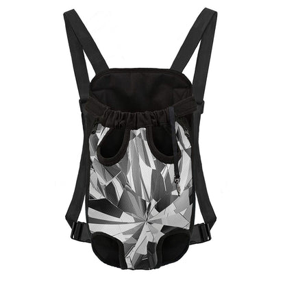 Diamond Print Pet Carrier Backpack