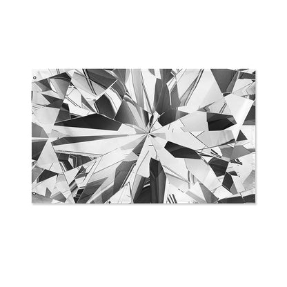 Diamond Print Polyester Flag