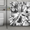Diamond Print Polyester Shower Curtain