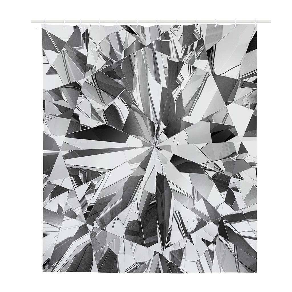 Diamond Print Polyester Shower Curtain