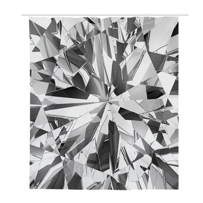 Diamond Print Polyester Shower Curtain