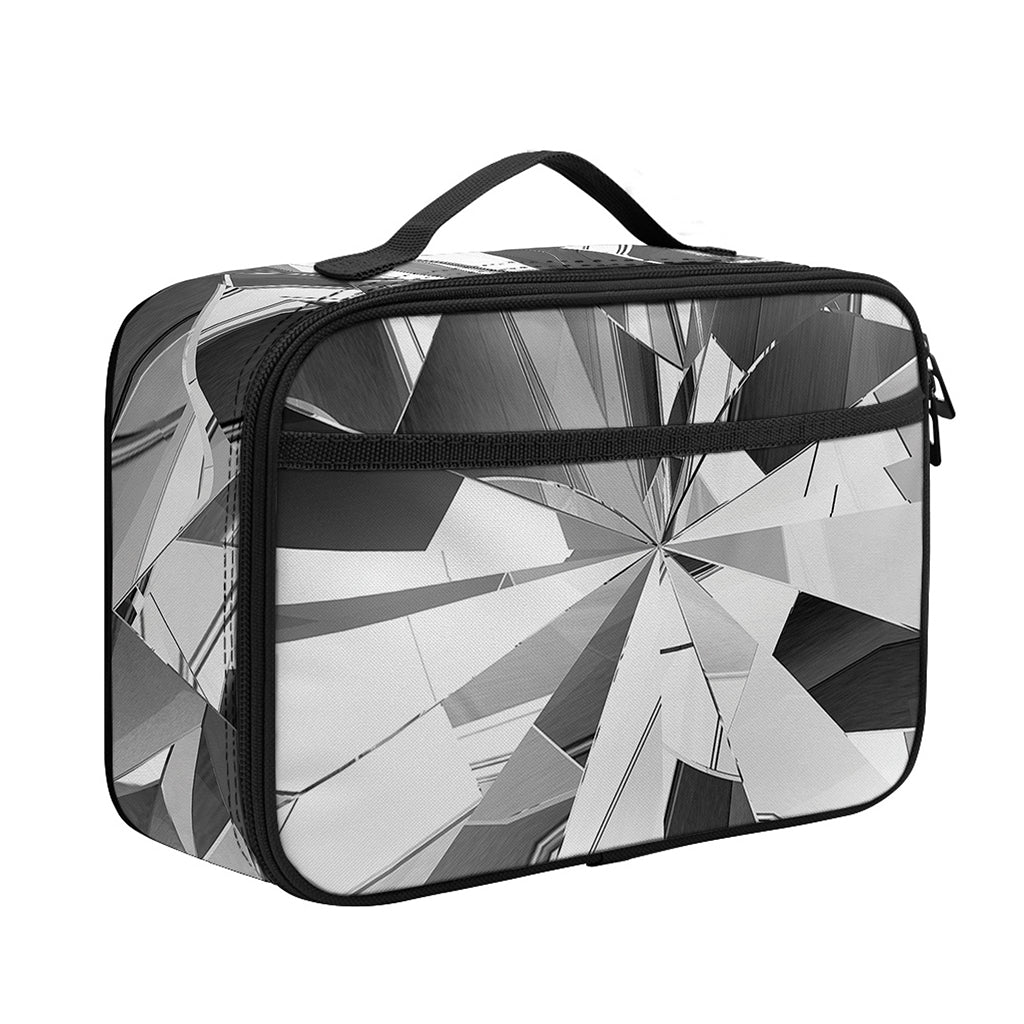 Diamond Print Portable Lunch Bag