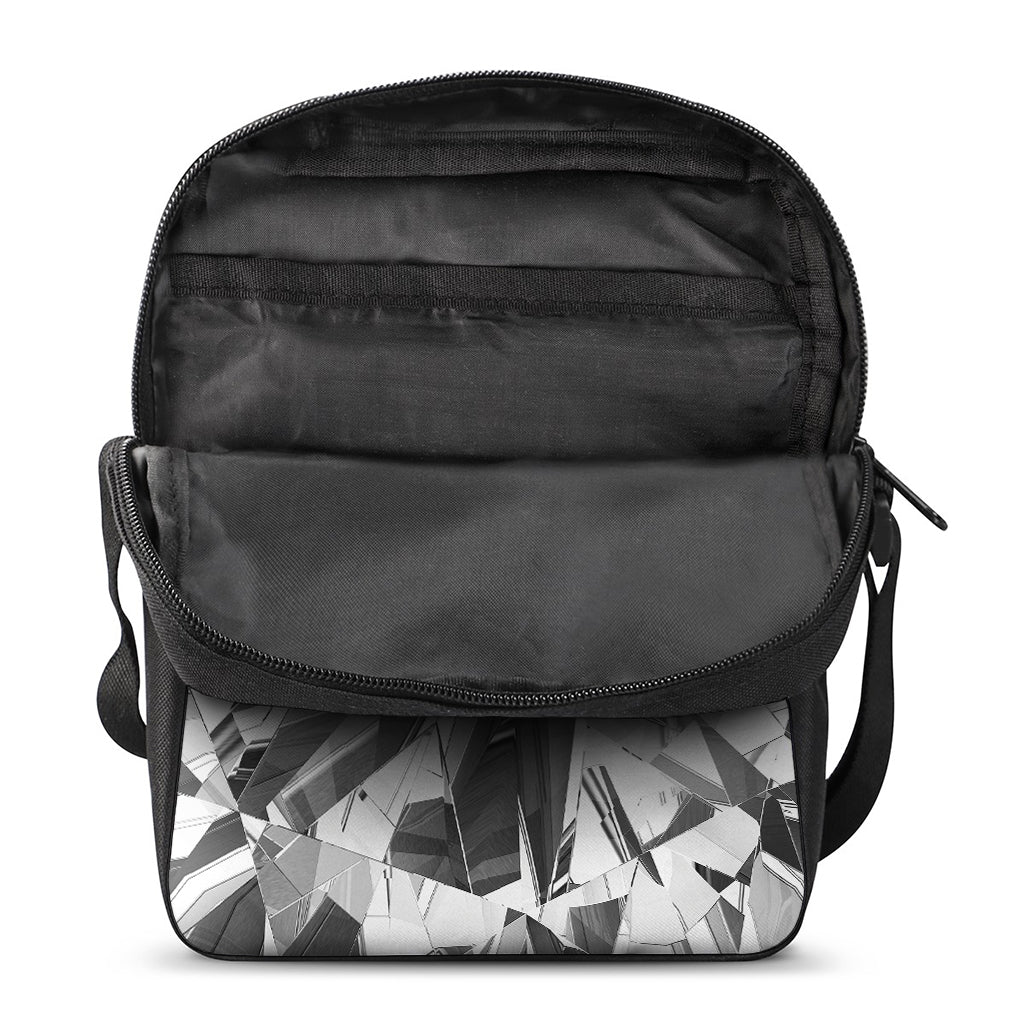 Diamond Print Rectangular Crossbody Bag