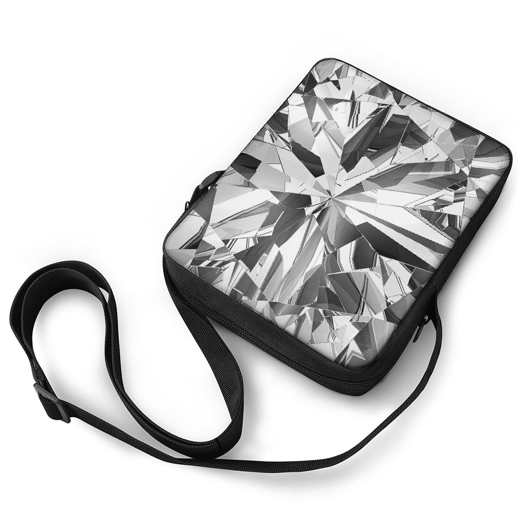 Diamond Print Rectangular Crossbody Bag