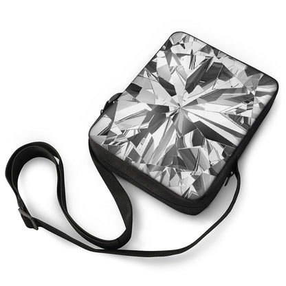 Diamond Print Rectangular Crossbody Bag
