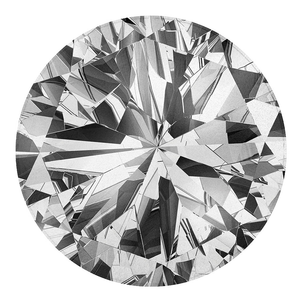 Diamond Print Round Blanket