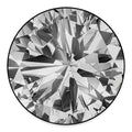Diamond Print Round Floor Mat
