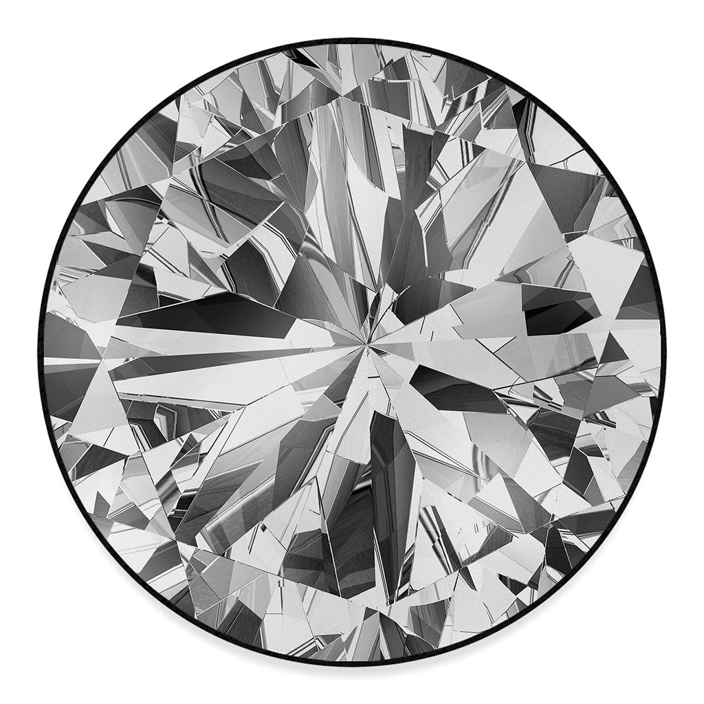 Diamond Print Round Floor Mat