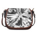 Diamond Print Saddle Bag
