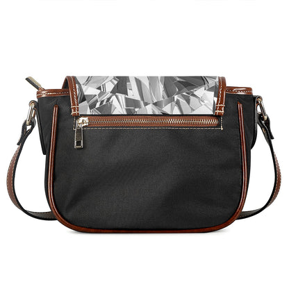 Diamond Print Saddle Bag