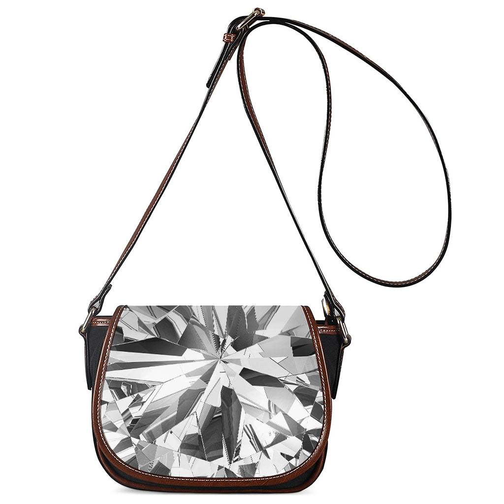 Diamond Print Saddle Bag