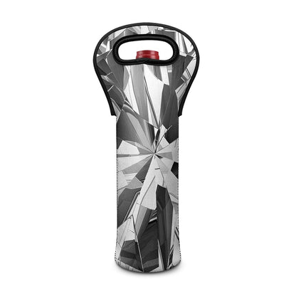 Diamond Print Single Neoprene Wine Tote