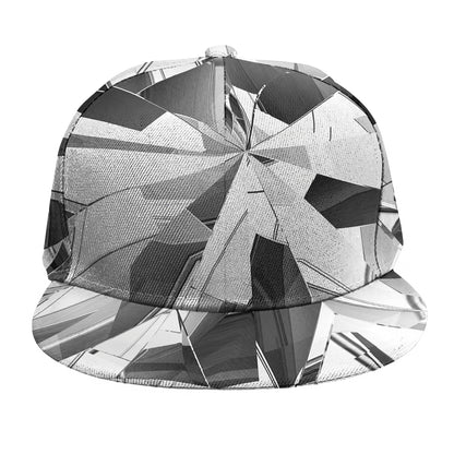 Diamond Print Snapback Cap