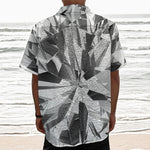 Diamond Print Textured Short Sleeve Shirt