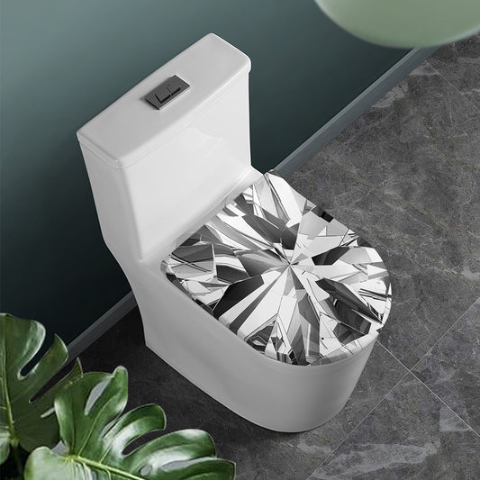 Diamond Print Toilet Lid Cover