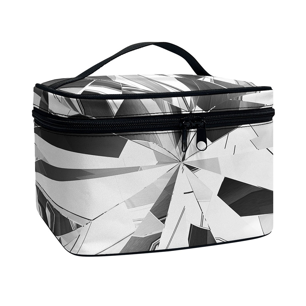 Diamond Print Travel Makeup Bag
