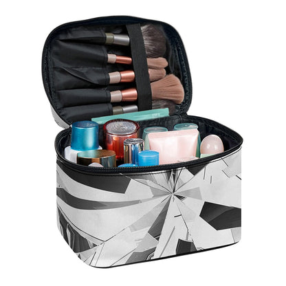 Diamond Print Travel Makeup Bag