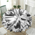 Diamond Print Waterproof Round Tablecloth