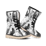 Diamond Print Winter Boots