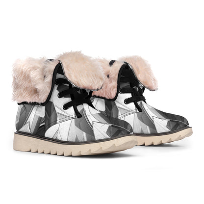 Diamond Print Winter Boots
